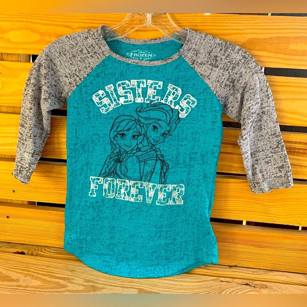 Girls Disney Frozen raglan sleeve - Sisters Forever (Elsa & Anna) - size S